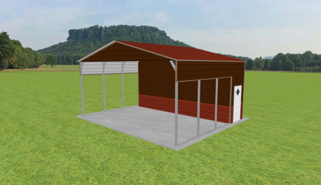 Carport with Storage 24 x 20 x 11 — photo 1