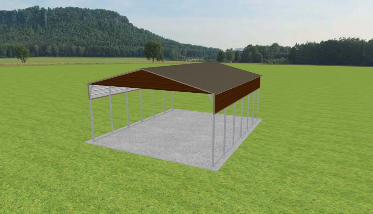 2 Car Carport 24 x 30 x 11 — photo 1