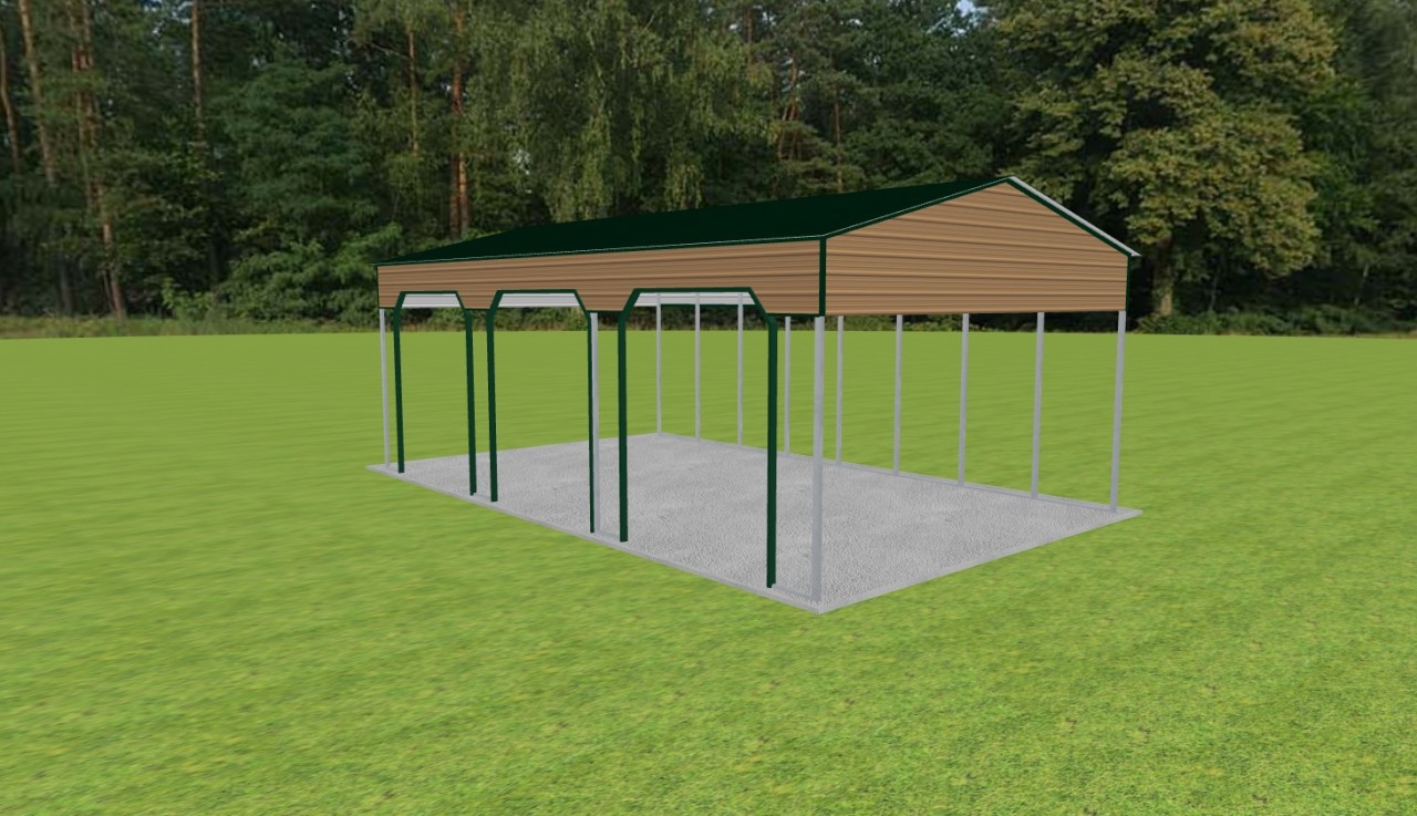 3 Car Carport 24 x 40 x 14 — photo 1