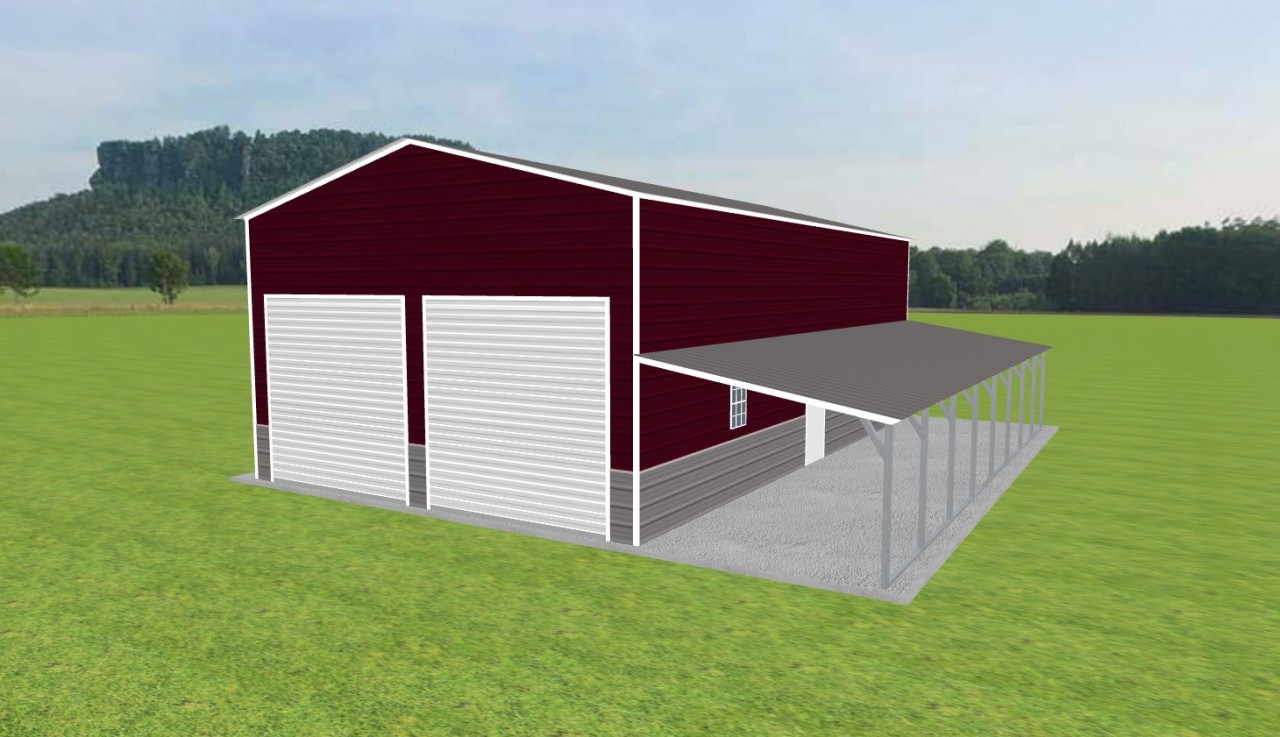 Garage with Lean To 24 x 40 x 14 — photo 1