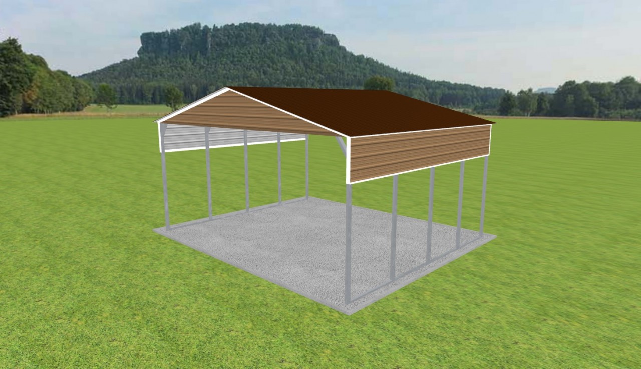 2 Car Carport 24 x 20 x 11 — photo 1