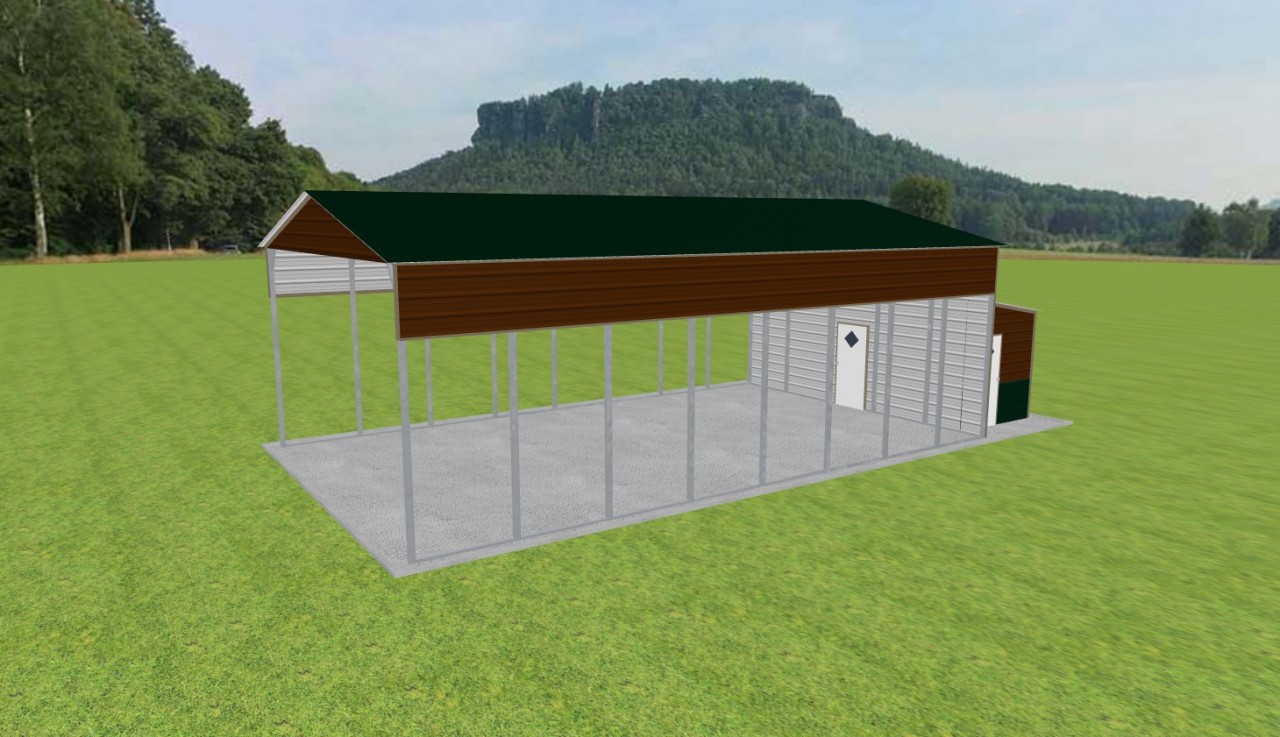 Carport with Storage 24 x 40 x 13 — photo 1