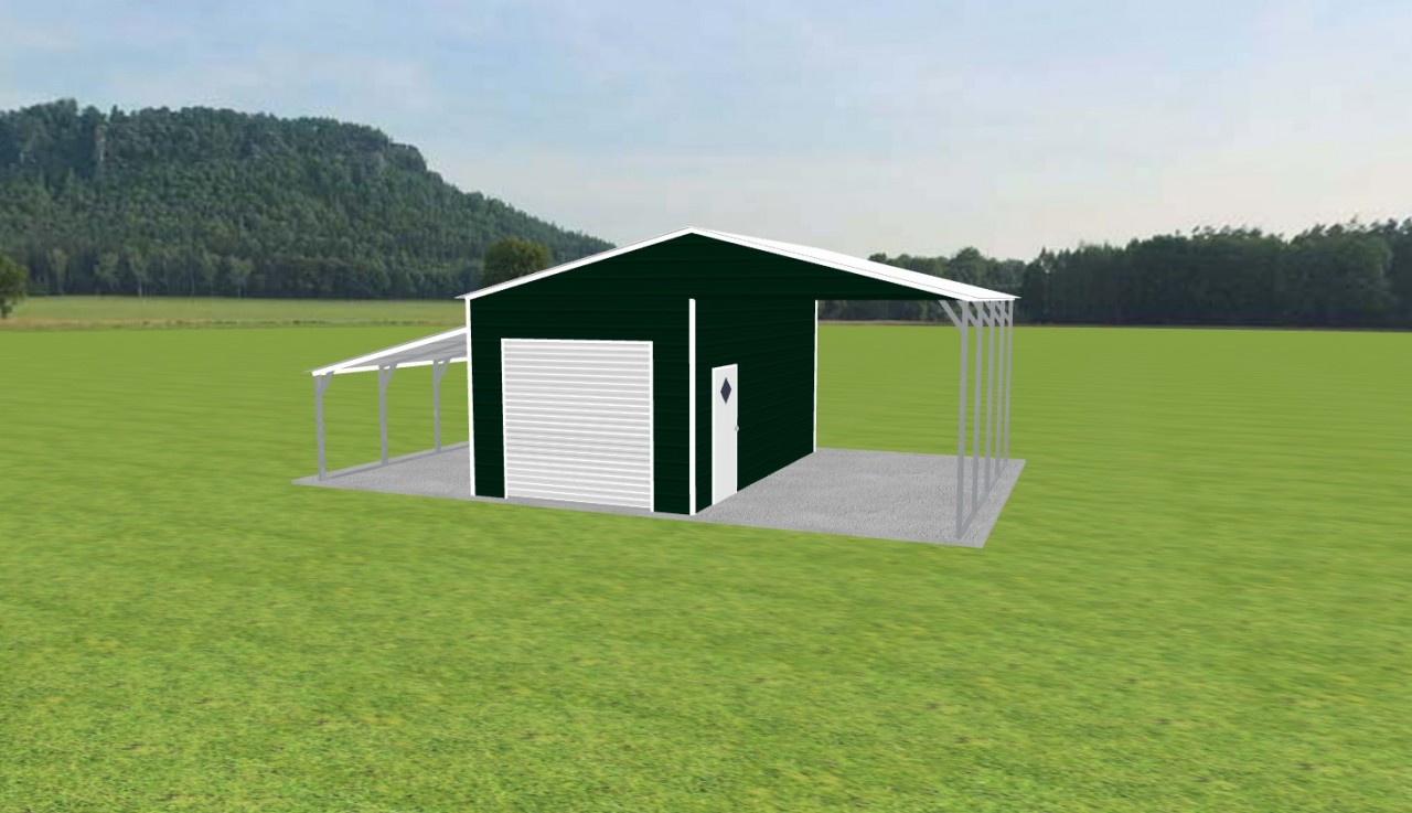 Carport with Storage 24 x 20 x 10 — photo 1