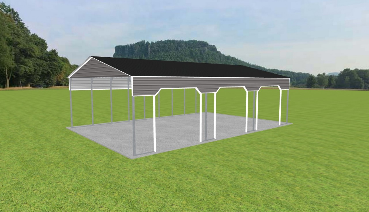 3 Car Carport 30 x 45 x 12 — photo 1