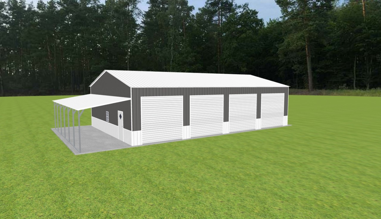 Garage with Lean To 32 x 50 x 12 — photo 1