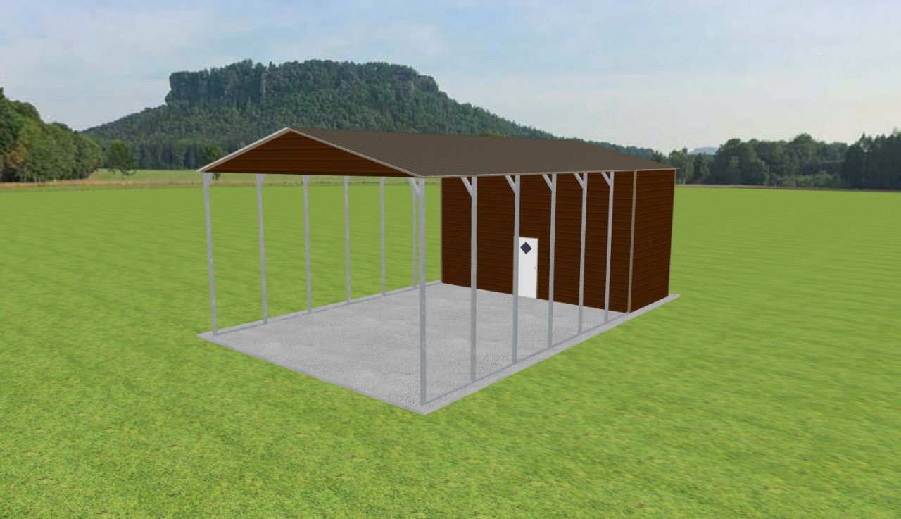 Carport with Storage 24 x 40 x 14 — photo 1