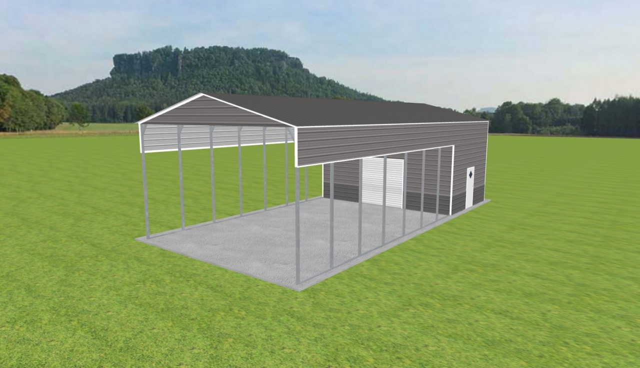 Carport with Storage 24 x 50 x 14 — photo 1