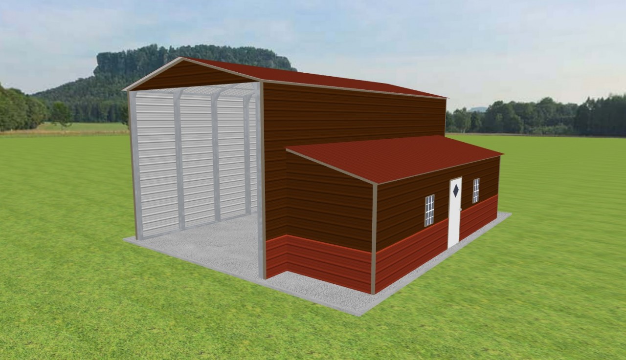 Carport with Storage 18 x 35 x 15 — photo 1