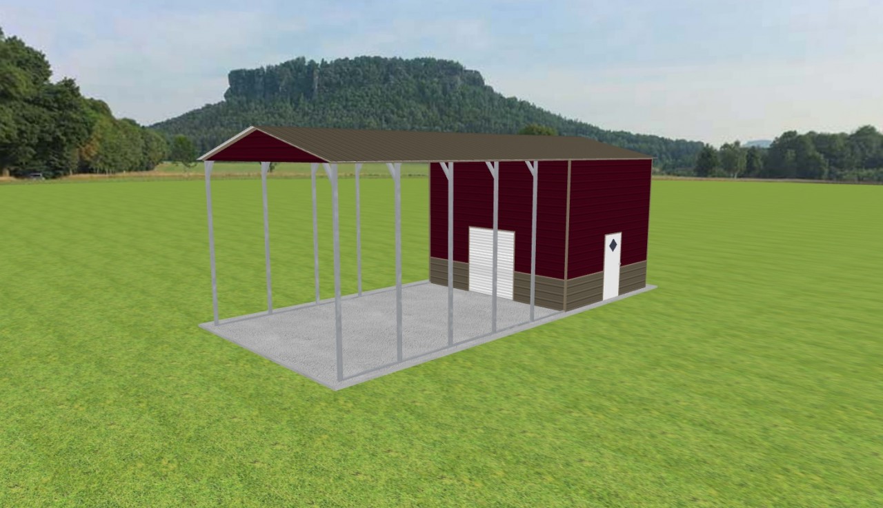 Carport with Storage 18 x 40 x 14 — photo 1