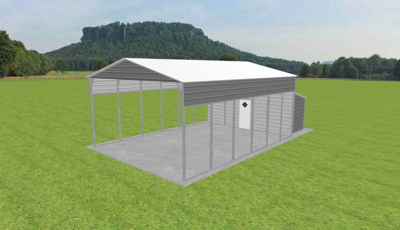 Carport with Storage 22 x 30 x 12 — photo 1