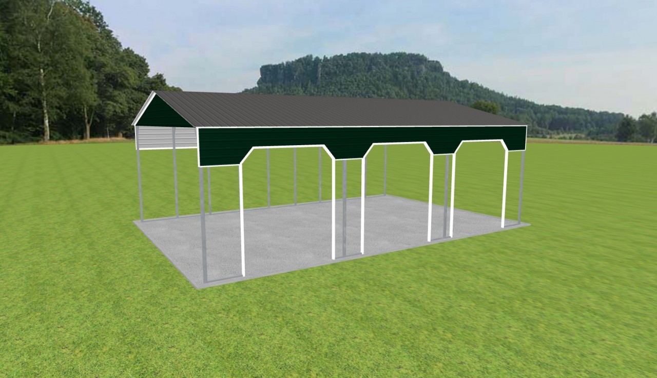 3 Car Carport 30 x 45 x 14 — photo 1