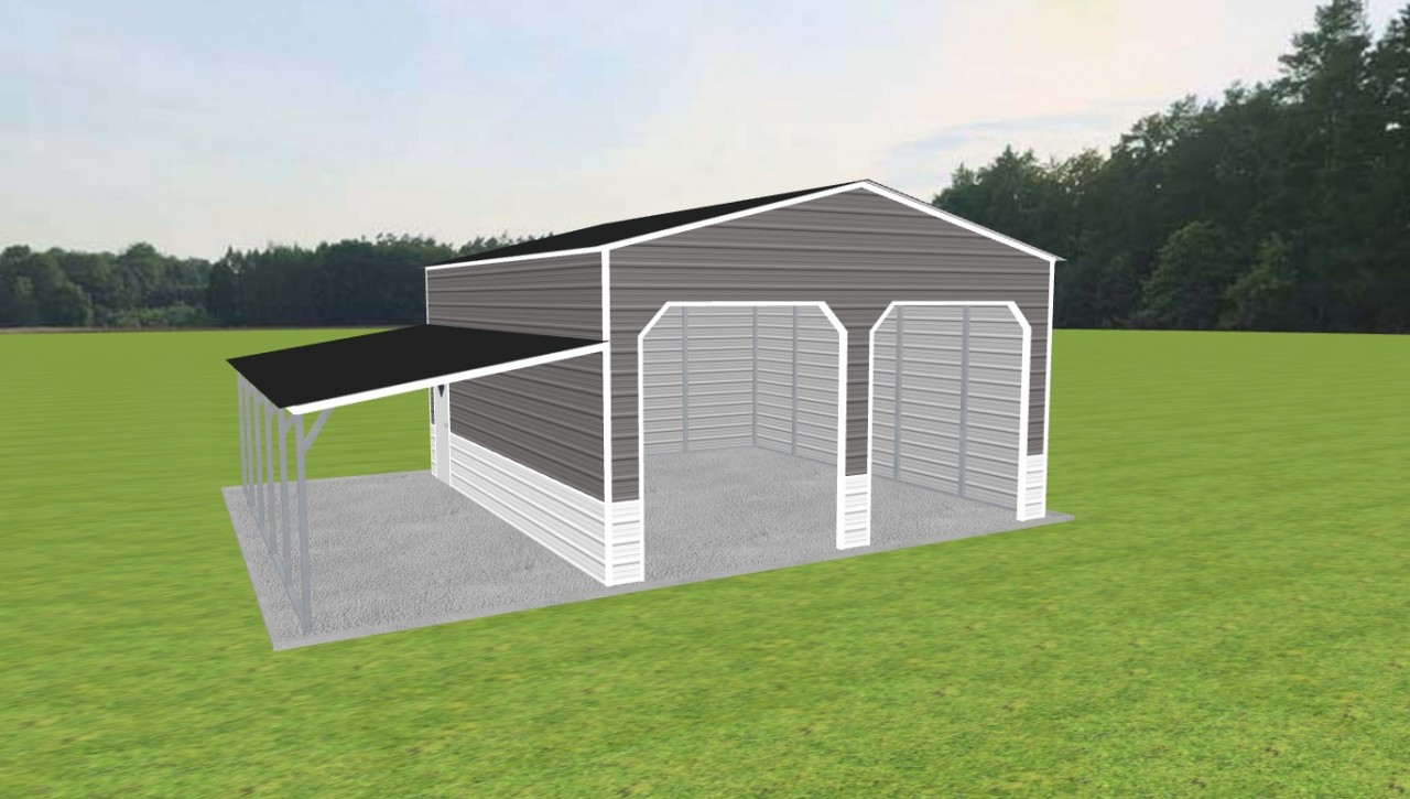 2 Car Carport 22 x 25 x 12 — photo 1