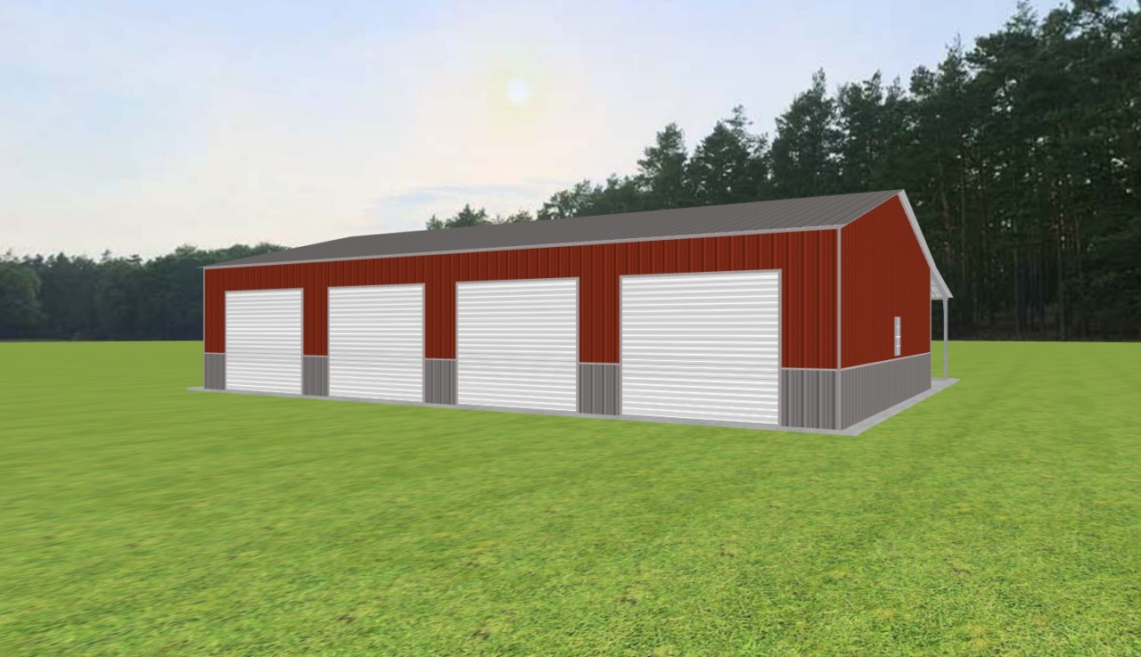 Garage with Lean To 32 x 50 x 10 — photo 1