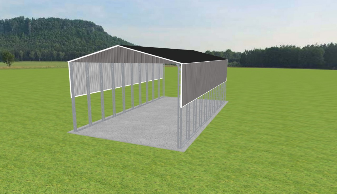 RV Carports 26 x 50 x 16, 26' x 50' x 16' metal rv cover