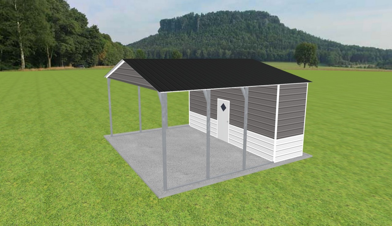 Carport with Storage 22 x 20 x 10 — photo 1