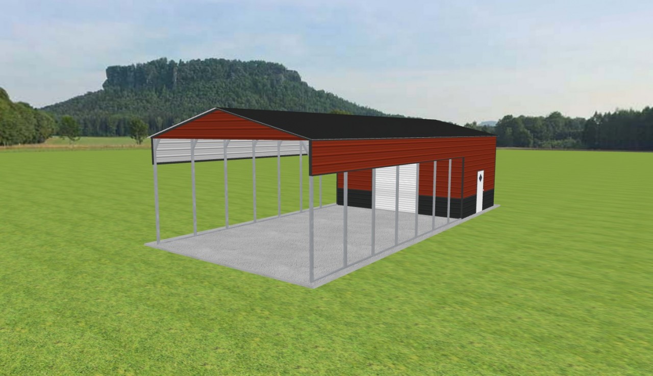 Carport with Storage 22 x 50 x 12 — photo 1