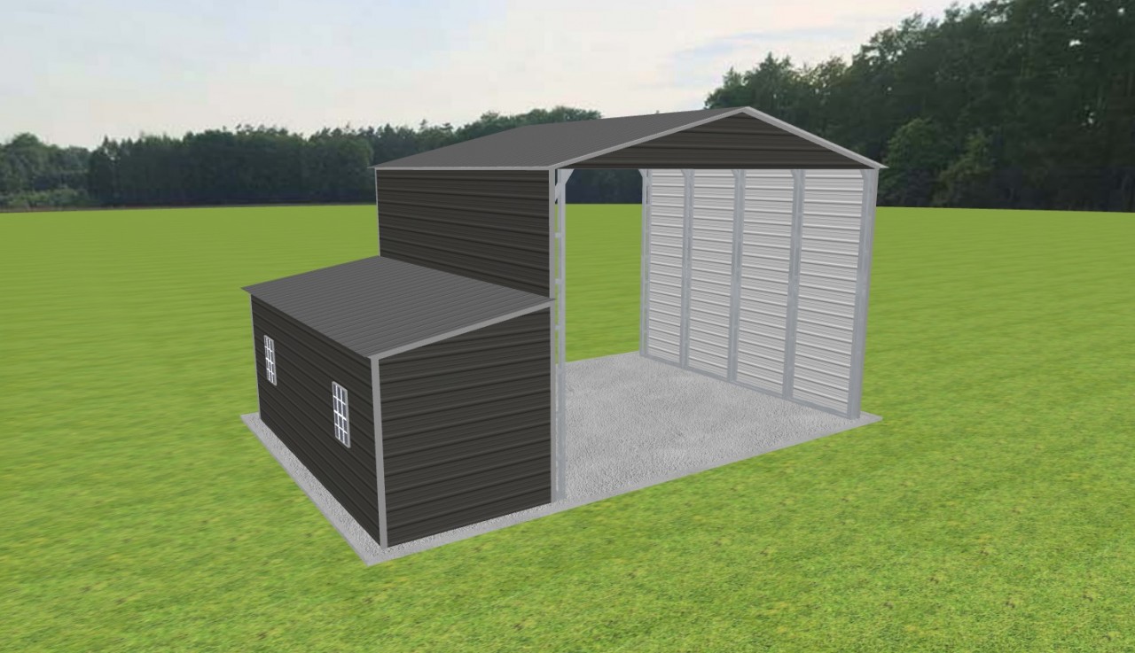 Carport with Storage 22 x 20 x 15 — photo 1