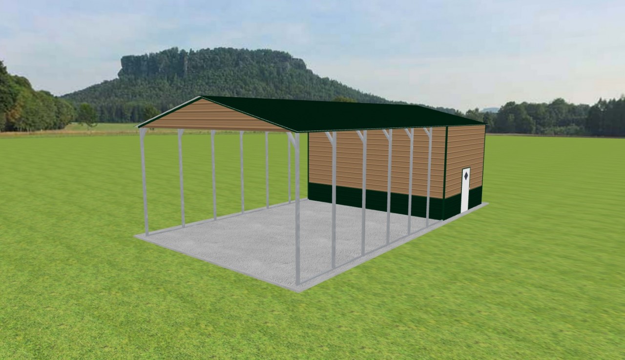 Carport with Storage 24 x 45 x 13 — photo 1