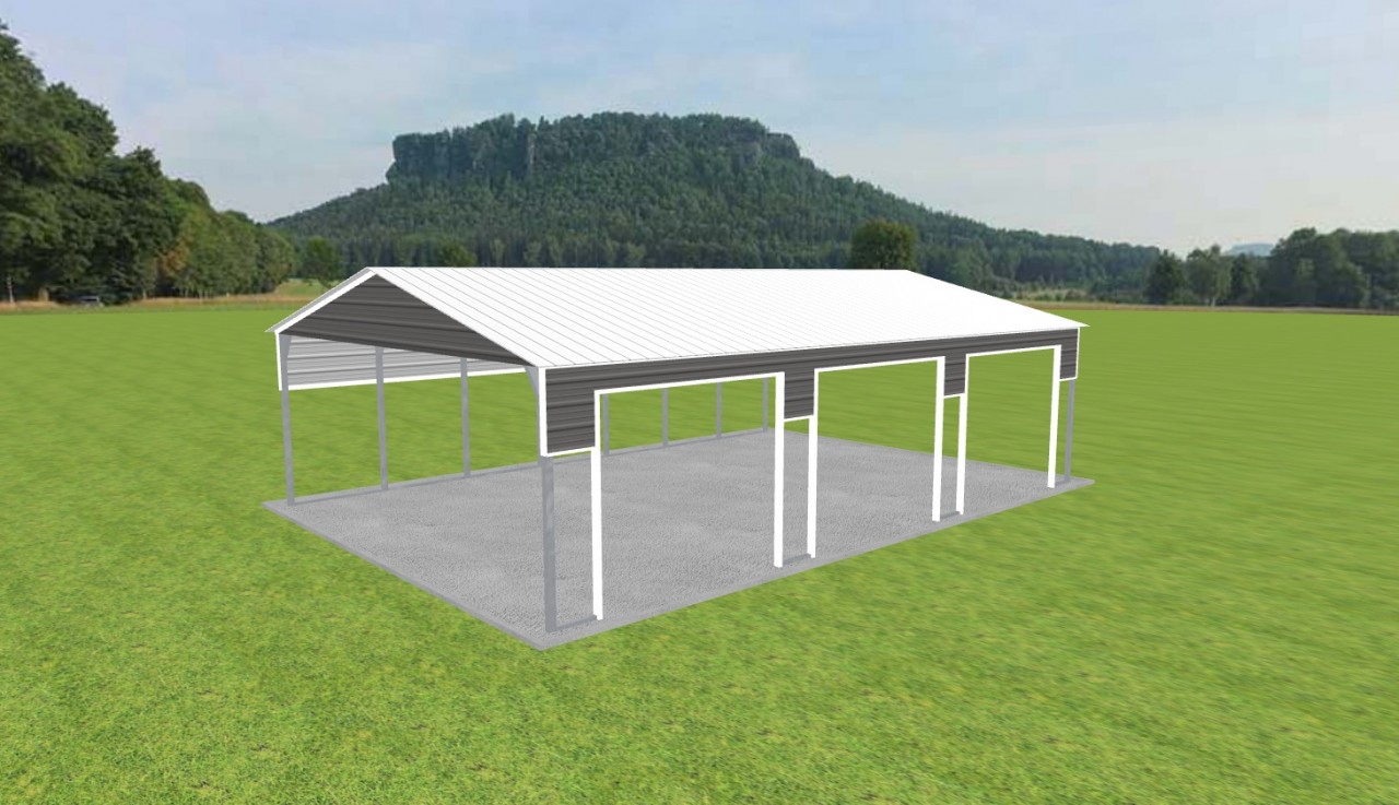 3 Car Carport 24 x 35 x 9 — photo 1