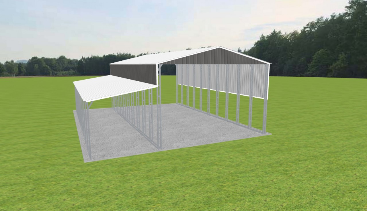 RV Carports 26 x 50 x 16, 26' x 50' x 16' metal rv cover
