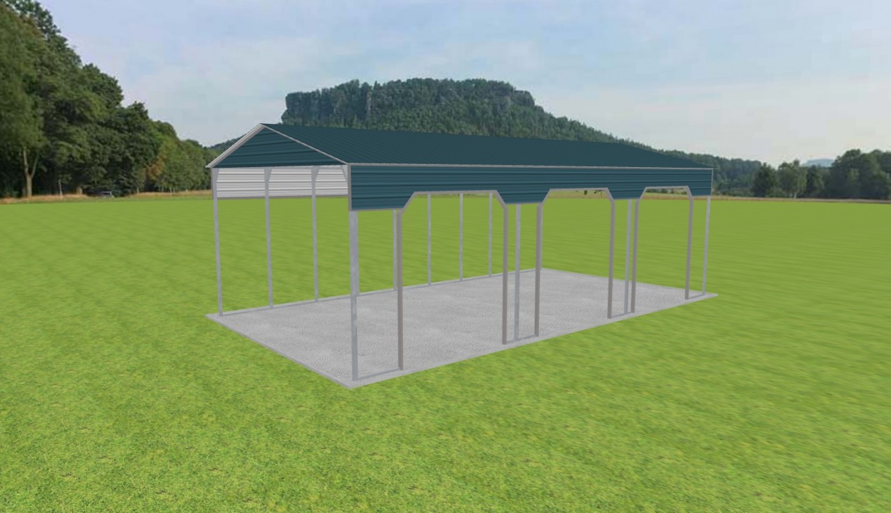 3 Car Carport 24 x 45 x 14 — photo 1