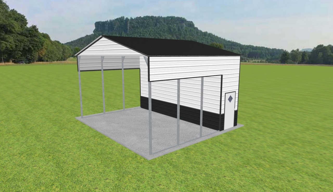 Carport with Storage 24 x 20 x 13 — photo 1