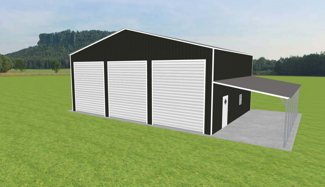 Garage with Lean To 42 x 30 x 16 — photo 1
