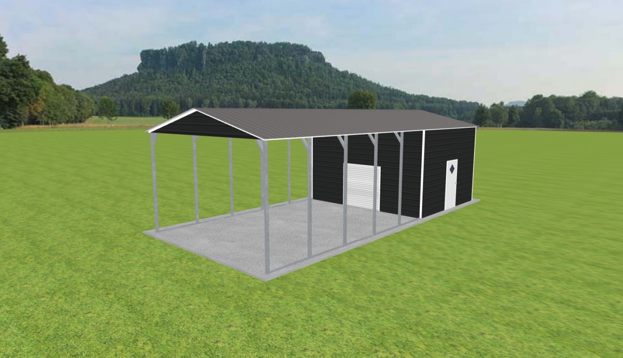 Carport with Storage 18 x 40 x 11 — photo 1