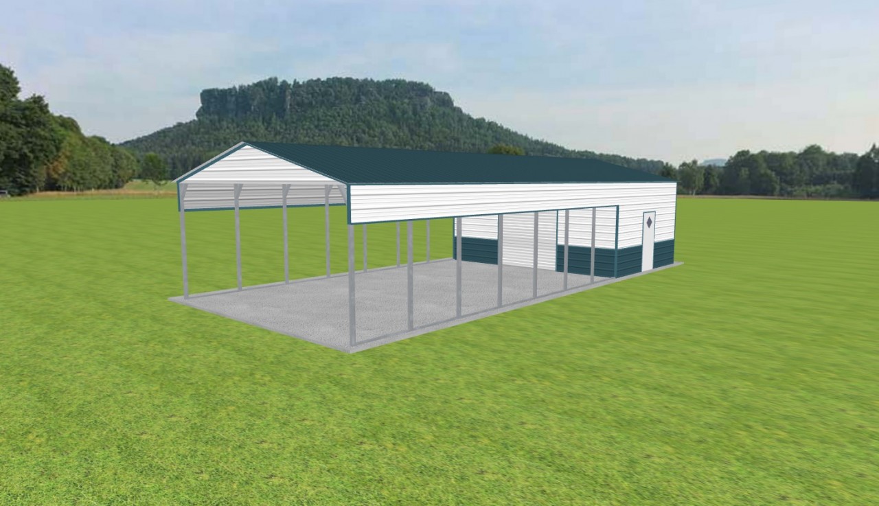 Carport with Storage 22 x 50 x 10 — photo 1