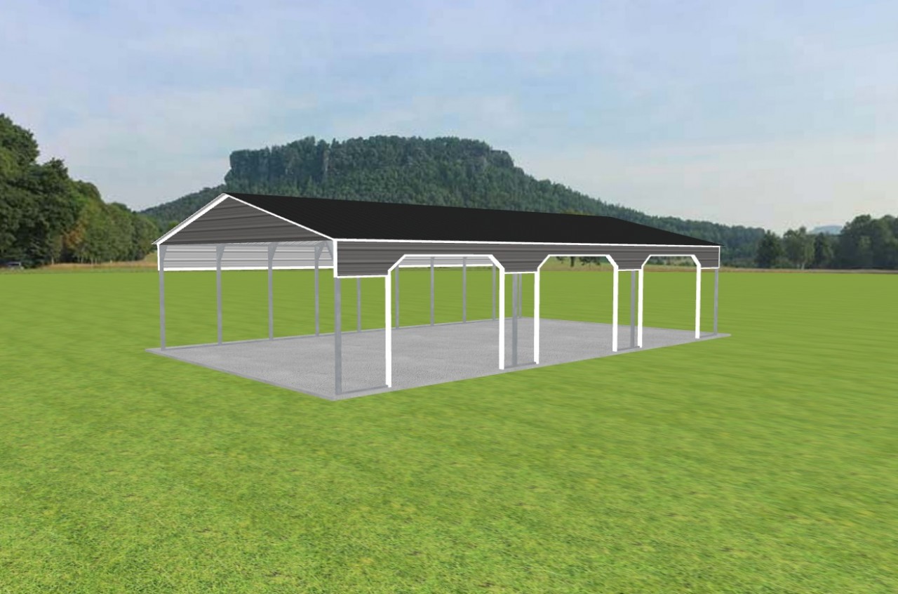 3 Car Carport 26 x 45 x 9 — photo 1