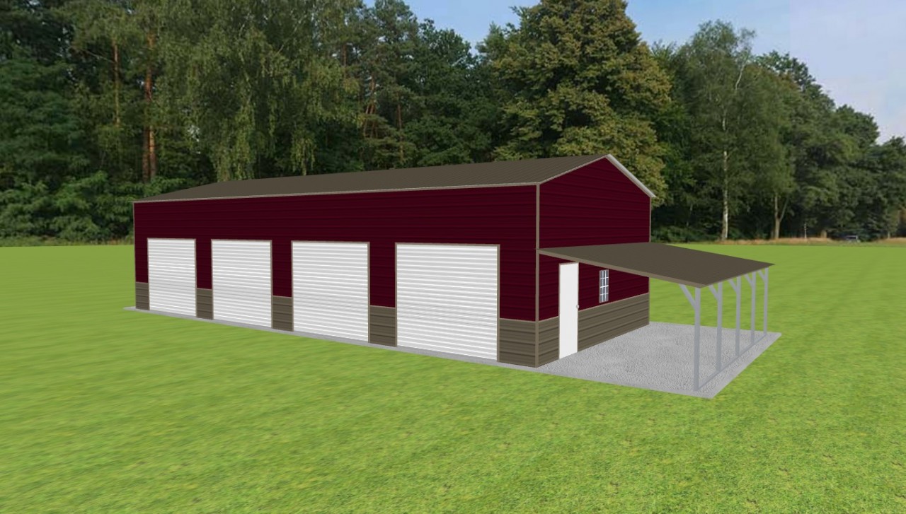 3 Car Garage with Lean To 22 x 50 x 12 — photo 1