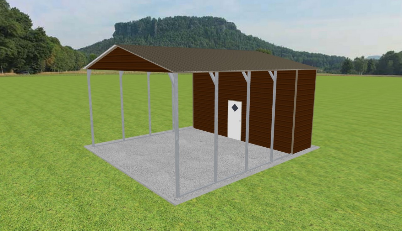 Carport with Storage 22 x 25 x 12 — photo 1