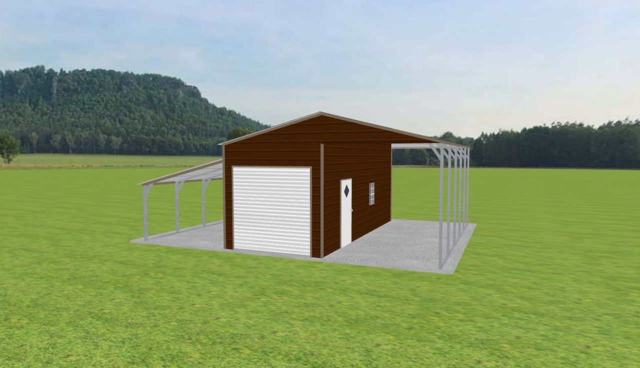 Carport with Storage 20 x 24 x 10 — photo 1