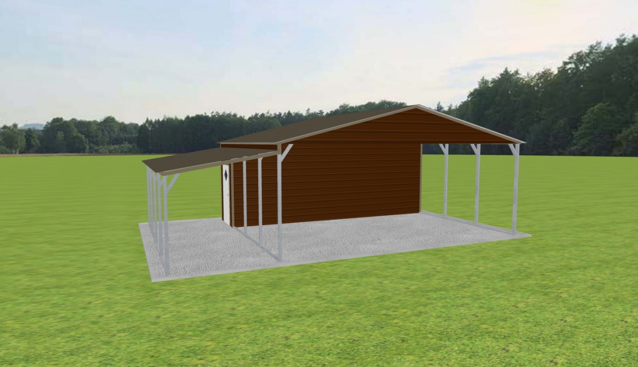 Carport with Storage 24 x 20 x 9 — photo 1
