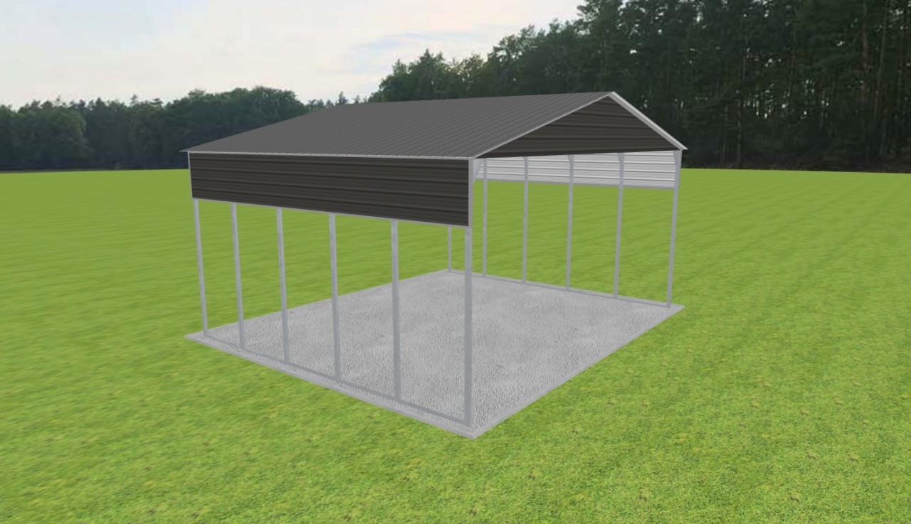 3 Car Carport 30 x 25 x 14 — photo 1