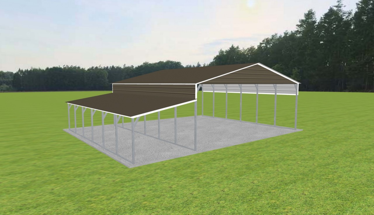 3 Car Carport 28 x 30 x 10 — photo 1