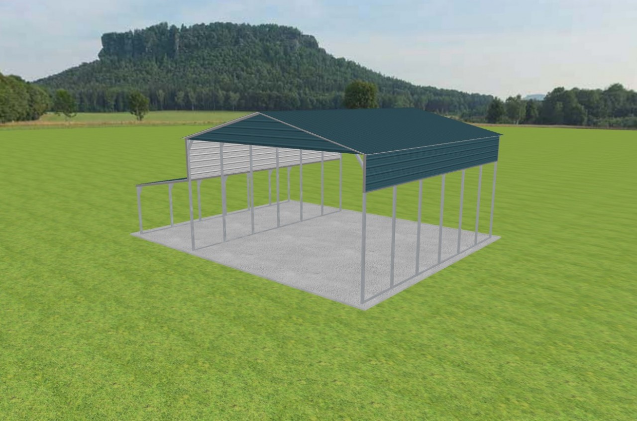 3 Car Carport 26 x 30 x 14 — photo 1