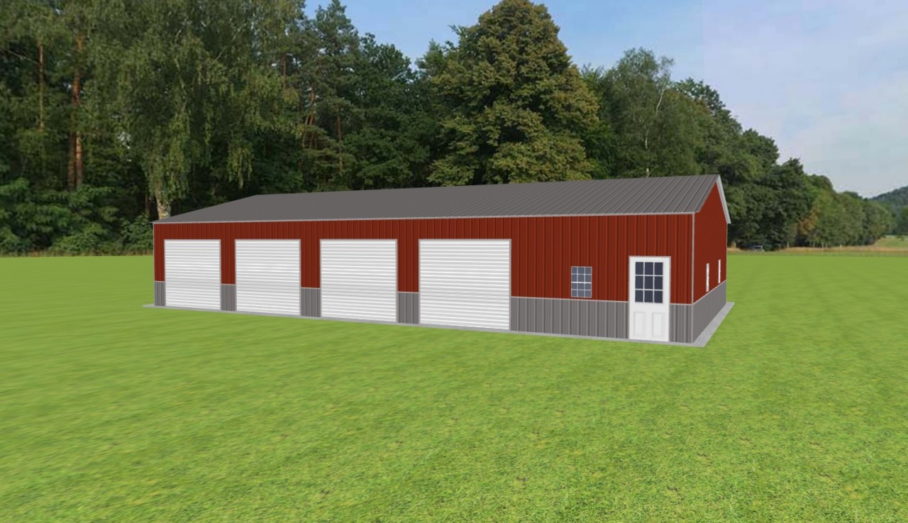 Garage with Workshop 34 x 60 x 10, 34' x 60' x 10' metal workshop