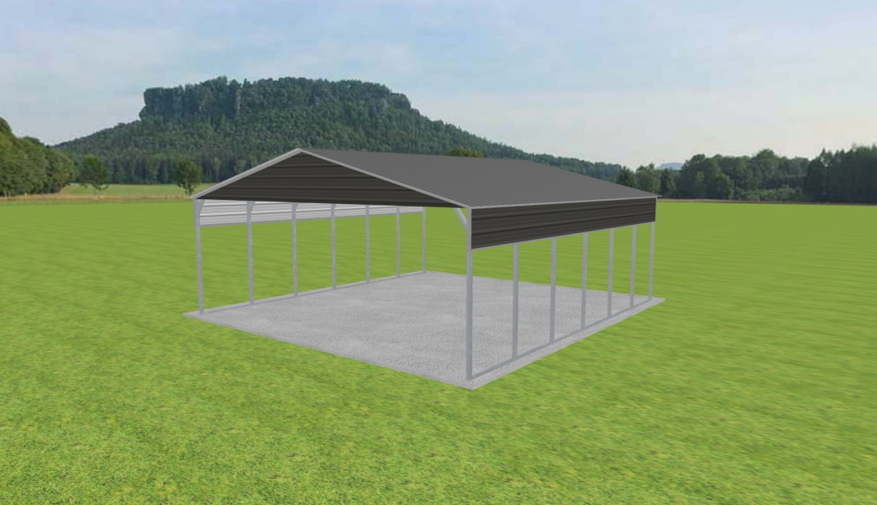 3 Car Carport 28 x 30 x 10 — photo 1