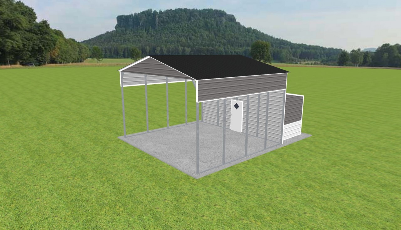 Carport with Storage 22 x 20 x 13 — photo 1