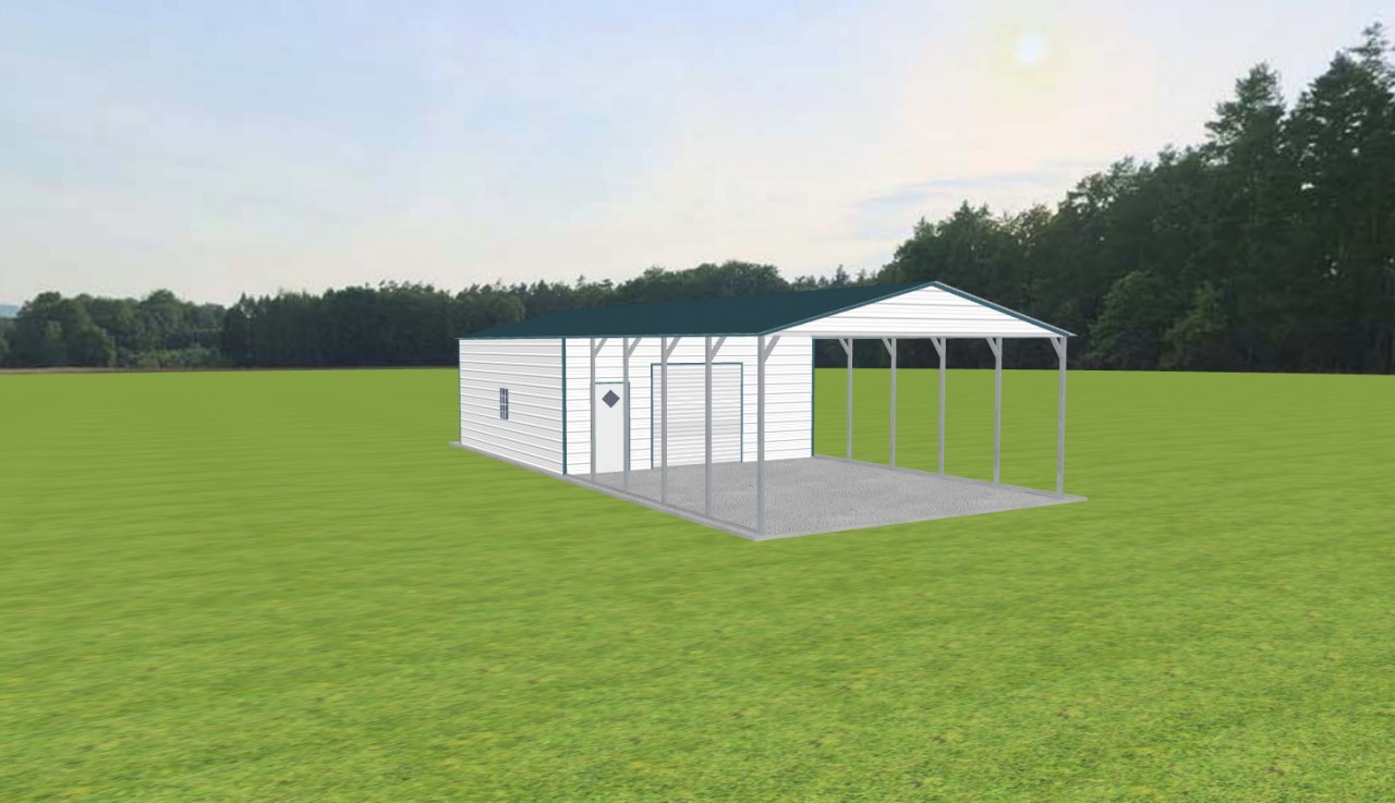 Carport with Storage 22 x 50 x 10 — photo 1