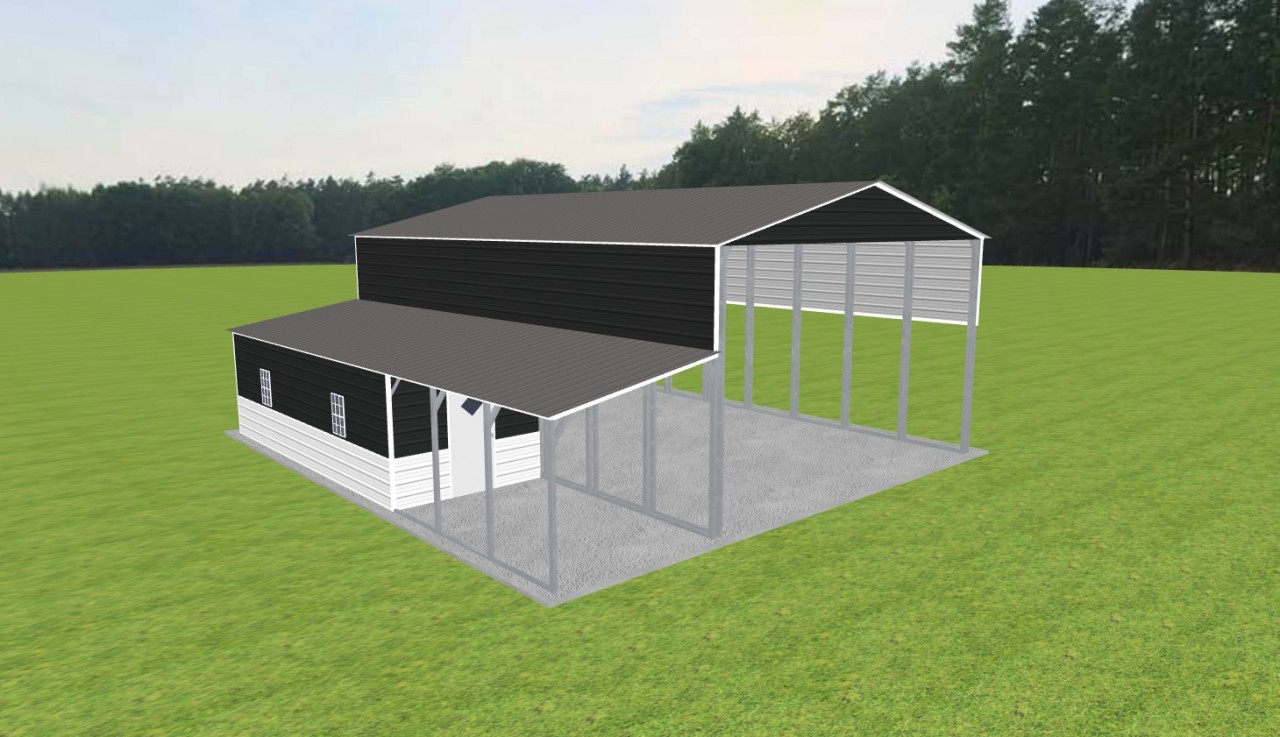 Carport with Storage 26 x 40 x 15 — photo 1