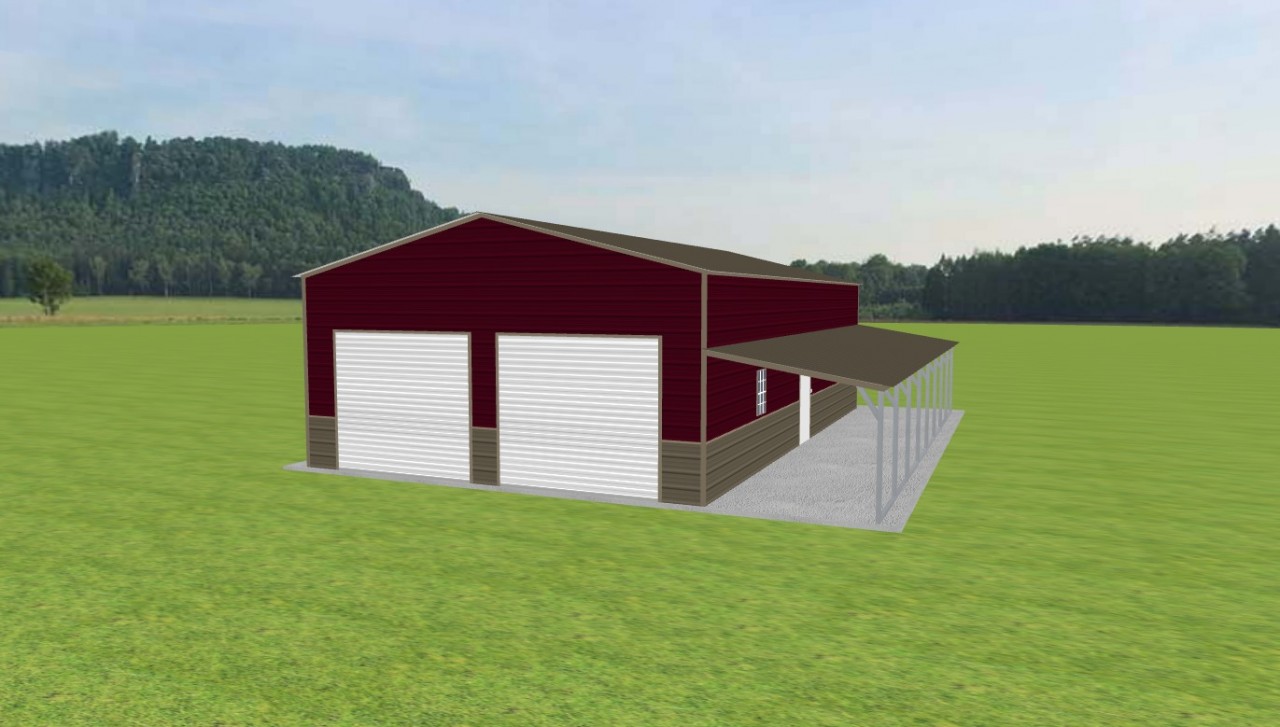 Garage with Lean To 24 x 40 x 11 — photo 1