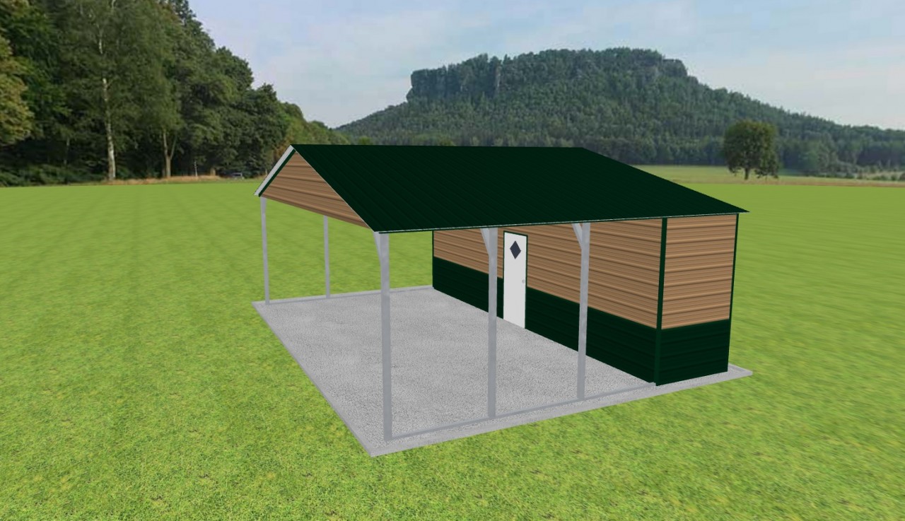 Carport with Storage 28 x 20 x 9 — photo 1