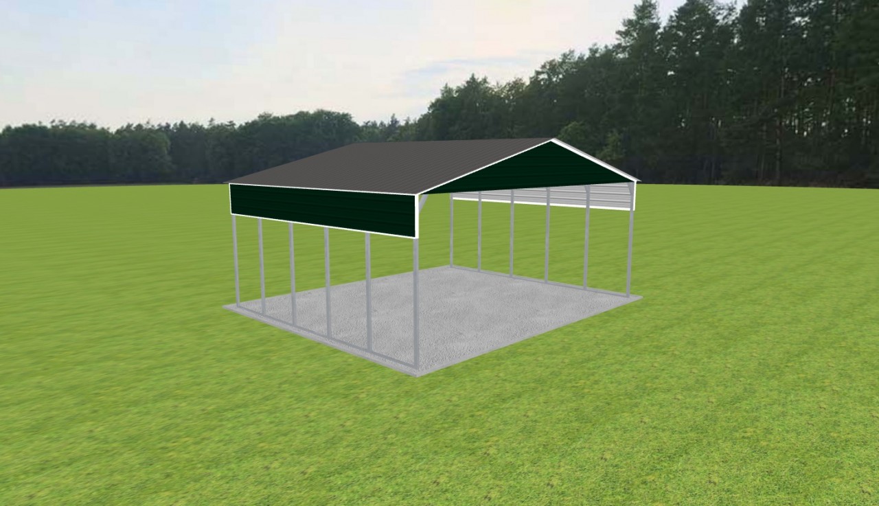 3 Car Carport 30 x 25 x 12 — photo 1