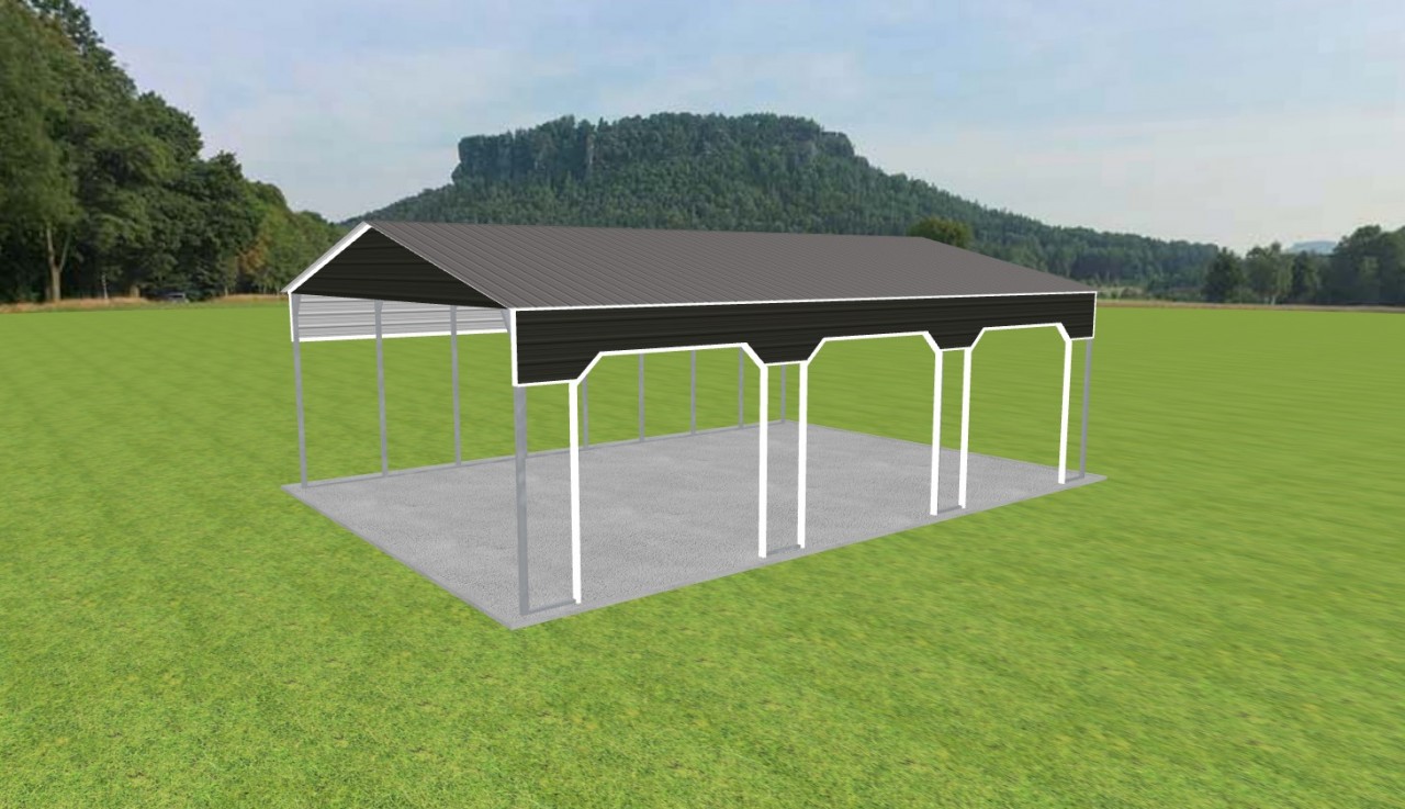 3 Car Carport 28 x 40 x 12 — photo 1