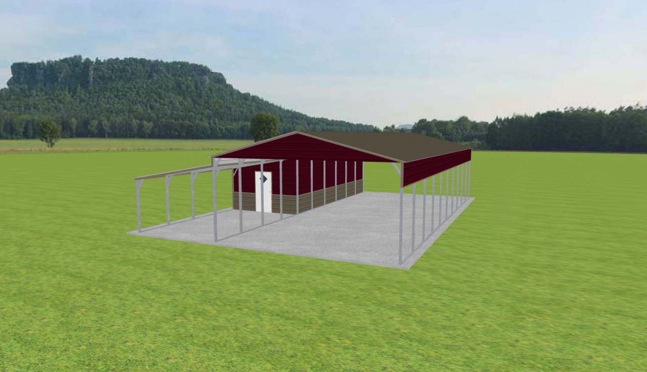 Carport with Storage 22 x 50 x 10 — photo 1