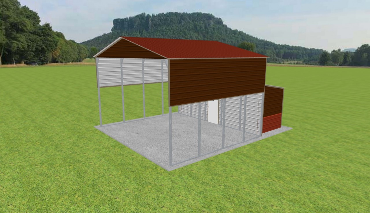 Carport with Storage 24 x 20 x 14 — photo 1
