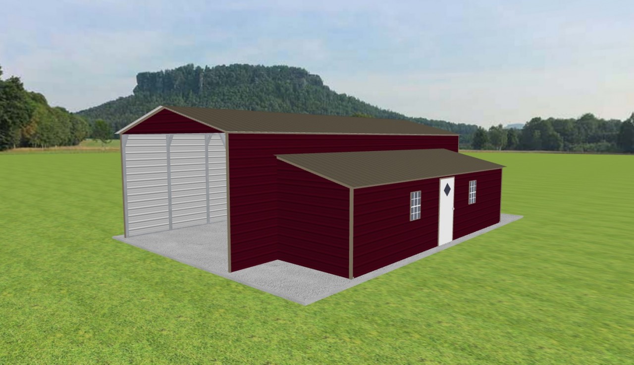 Carport with Storage 18 x 40 x 11 — photo 1