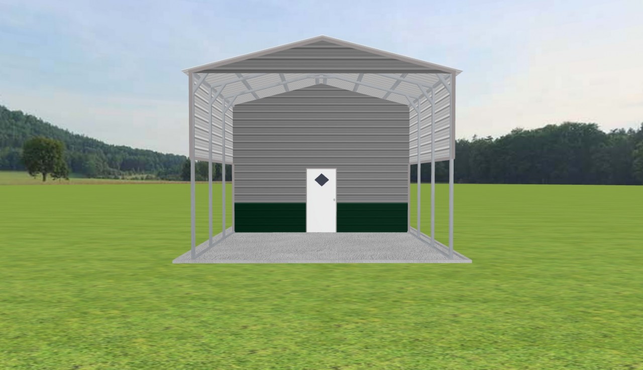 Carport with Storage 18 x 20 x 13 — photo 1